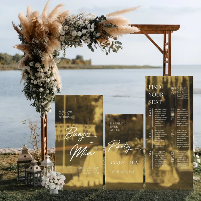 Acrylic Wedding Signs Bundle Set - Image 2