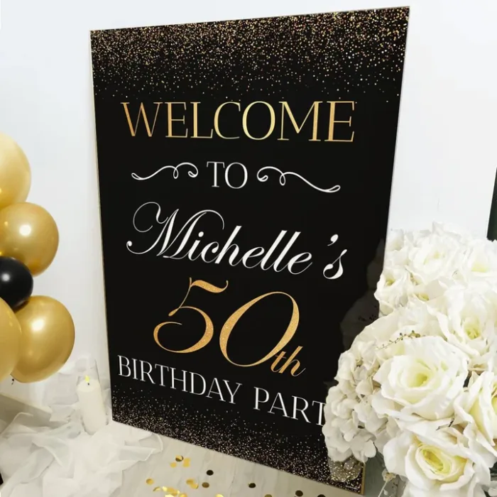 50th Birthday Welcome Sign - Image 2