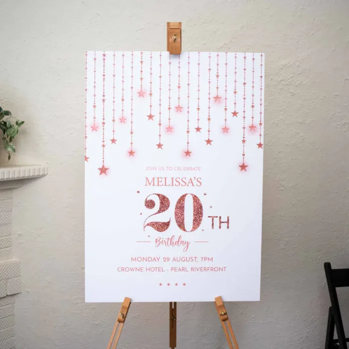 Personalized Birthday Party Welcome Sign – Custom Foam Board Display - Image 4