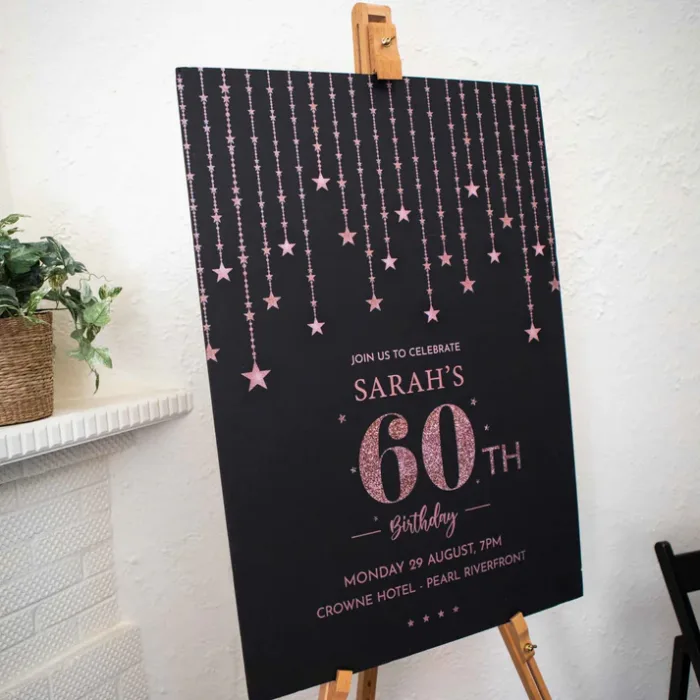 Personalized Birthday Party Welcome Sign – Custom Foam Board Display - Image 5