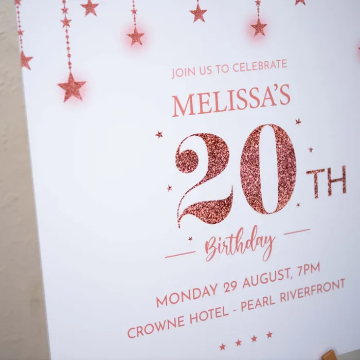 Personalized Birthday Party Welcome Sign – Custom Foam Board Display - Image 2