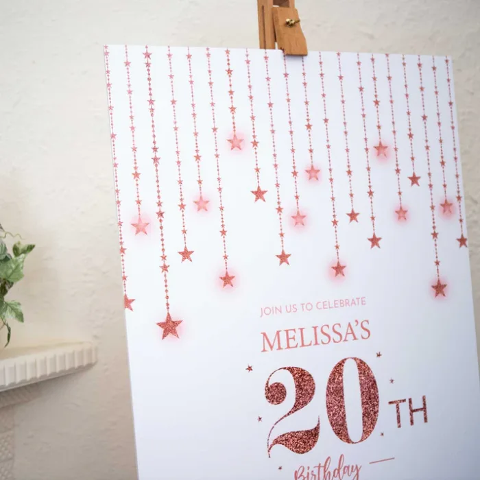 Personalized Birthday Party Welcome Sign – Custom Foam Board Display - Image 5