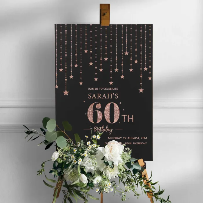 Personalized Birthday Party Welcome Sign – Custom Foam Board Display