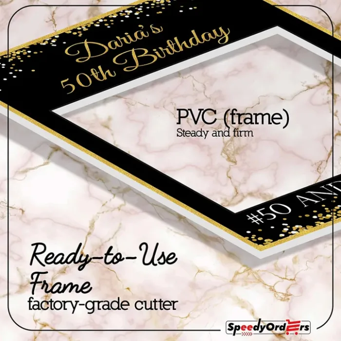 Fifty & Fabulous Photo Booth Frame - Image 2