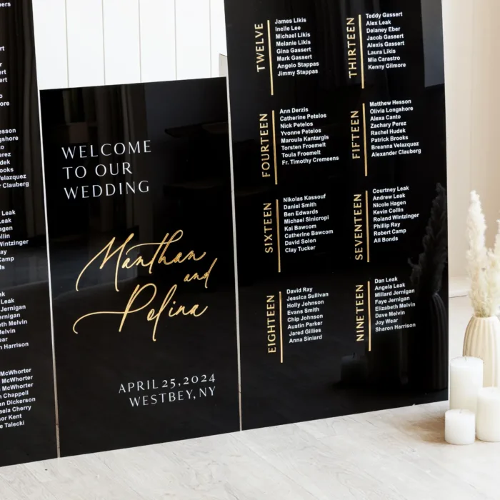 Wedding Signs Bundle - Black Seating Chart - Image 4