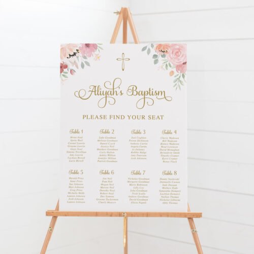 Aliyah - Baptism Seating Chart