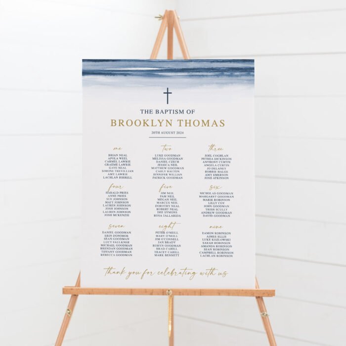 Brooklyn - Baptism Seating Chart