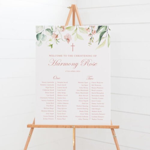 Harmony - Baptism Seating Chart