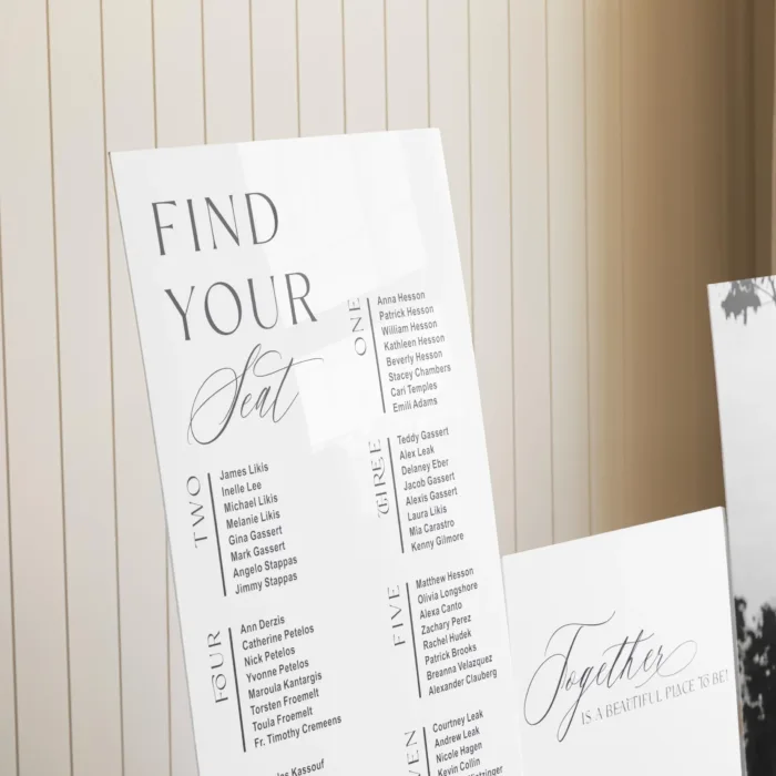 Seating Chart and Welcome Sign - Image 3
